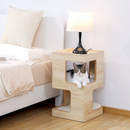 Wooden Cat House Furniture - Stylish and Functional Retreat for Your Cat