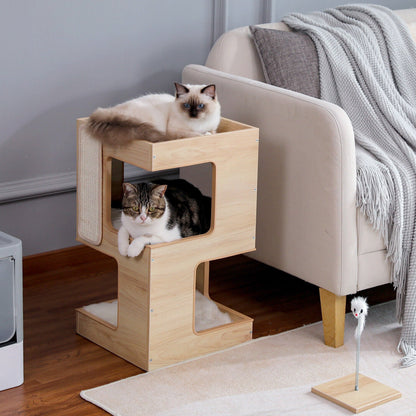 Wooden Cat House Furniture - Stylish and Functional Retreat for Your Cat