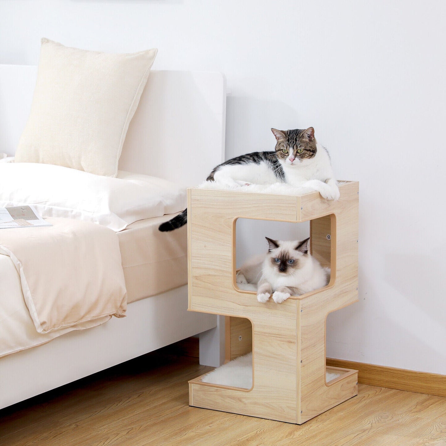 Wooden Cat House Furniture - Stylish and Functional Retreat for Your Cat